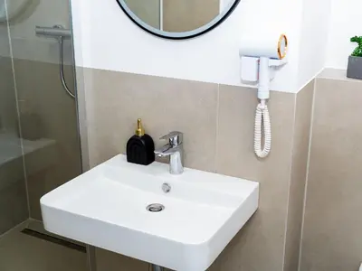 Ein Badezimmer in der Unterkunft Urbanes Nest Lübeck