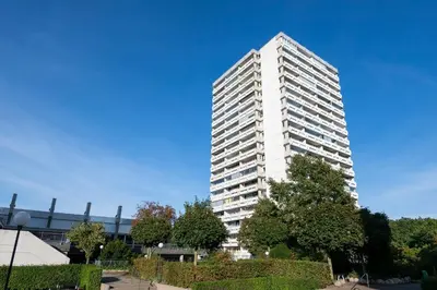 Das Gebäude in dem sich die Ferienwohnung befindet