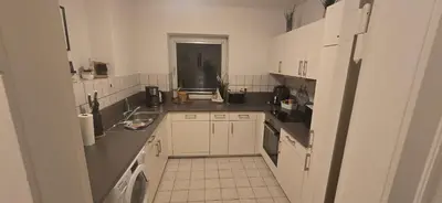 Küche/Küchenzeile in der Unterkunft Ferienwohnung Horsti