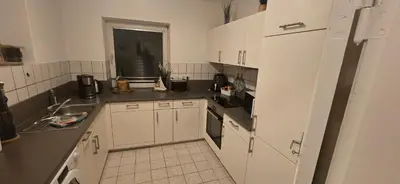 Küche/Küchenzeile in der Unterkunft Ferienwohnung Horsti
