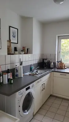 Küche/Küchenzeile in der Unterkunft Ferienwohnung Horsti