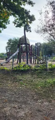 Ein Kinderspielbereich in der Unterkunft Ferienwohnung Horsti
