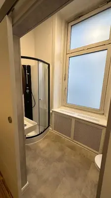 Ein Badezimmer in der Unterkunft Hanse Room Lübeck