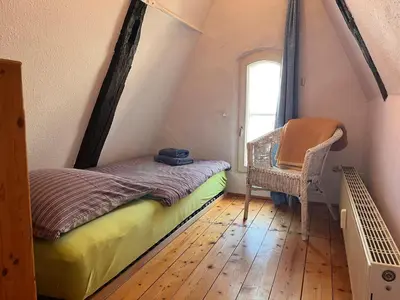 Ein Sitzbereich in der Unterkunft Ferienwohnung 