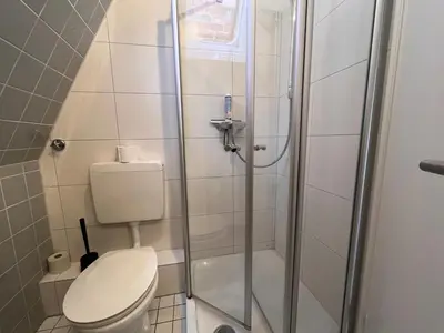 Ein Badezimmer in der Unterkunft Ferienwohnung 