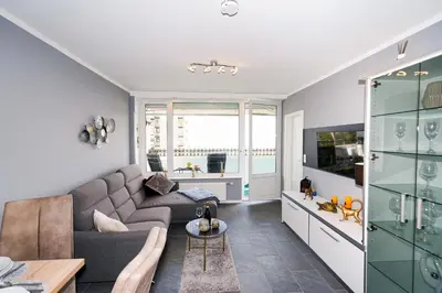 Grundriss der Unterkunft Elegantes Meerblick-Apartment