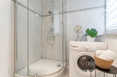 Ein Badezimmer in der Unterkunft Strand Domizil Himmel & Meer