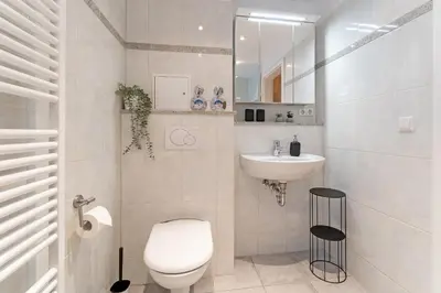Ein Badezimmer in der Unterkunft Strand Domizil Himmel & Meer