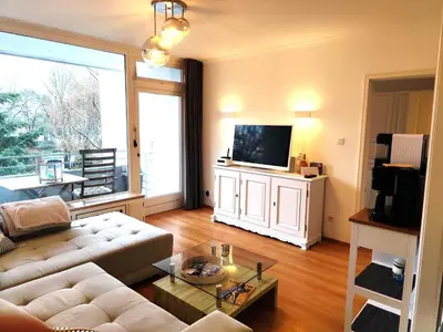 TV/Unterhaltungsangebot in der Unterkunft Ferienwohnung Timmestrand