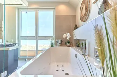 Ein Badezimmer in der Unterkunft Ferienwohnung Ocean House
