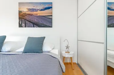Ein Bett oder Betten in einem Zimmer der Unterkunft Hansa 3 Hansa-Küstenidyll