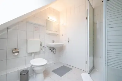 Ein Badezimmer in der Unterkunft Ferienwohnung 