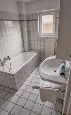 Ein Badezimmer in der Unterkunft Ankerplatz Lichtblick