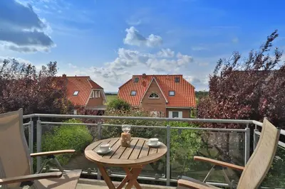 Ein Balkon oder eine Terrasse in der Unterkunft Barendorf Padua Ferienwohnung