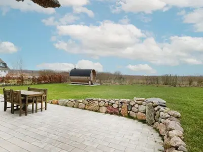 Ein Garten an der Unterkunft Maria Ferienhaus