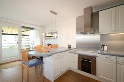 Küche/Küchenzeile in der Unterkunft Giny's Beach Appartement