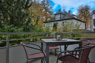 Das Gebäude in dem sich die Ferienwohnung befindet