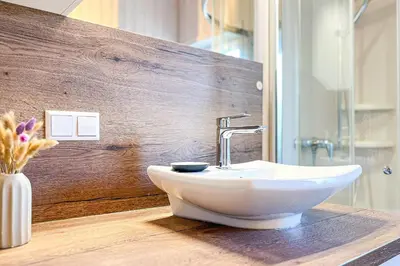Ein Badezimmer in der Unterkunft Schatzkiste - Dorf Ferienhaus 18