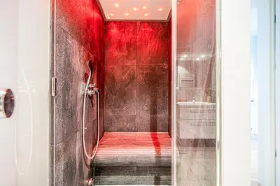 Ein Badezimmer in der Unterkunft Promenadenvilla 03 Wohnung 02