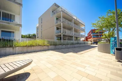 Das Gebäude in dem sich die Ferienwohnung befindet