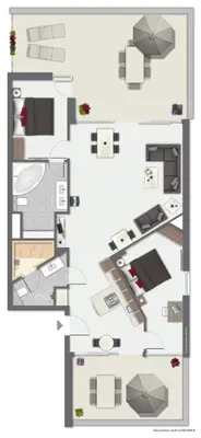 Grundriss der Unterkunft Promenadenvilla 03 Wohnung 11