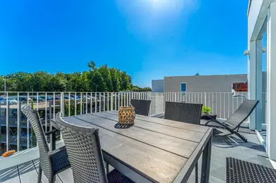 Ein Balkon oder eine Terrasse in der Unterkunft Promenadenvilla 03 Wohnung 10