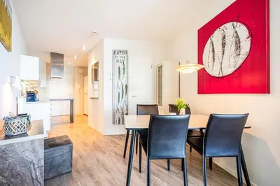 Ein Sitzbereich in der Unterkunft Promenadenvilla 03 Wohnung 05