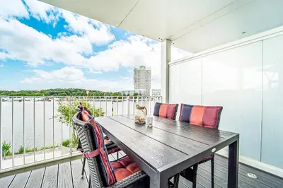 Ein Balkon oder eine Terrasse in der Unterkunft Promenadenvilla 03 Wohnung 04