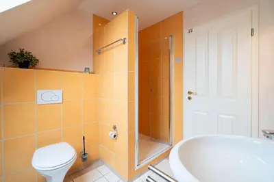 Ein Badezimmer in der Unterkunft Ferienwohnung 