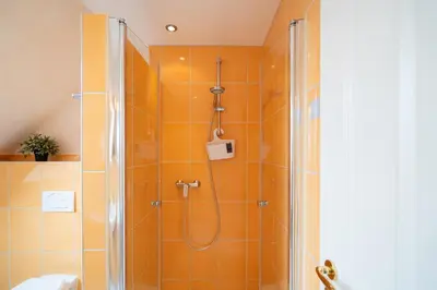 Ein Badezimmer in der Unterkunft Ferienwohnung 