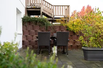 Ein Garten an der Unterkunft Ferienwohnung 