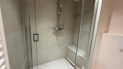 Ein Badezimmer in der Unterkunft Passatblick