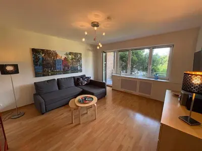 Ein Sitzbereich in der Unterkunft Aparthotel Am Mühlenteich