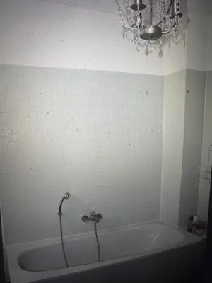 Ein Badezimmer in der Unterkunft Kapitänshaus