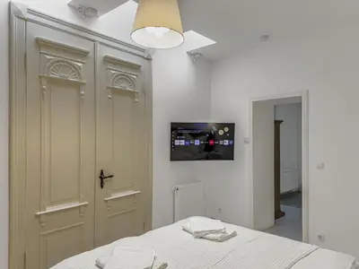 Ein Bett oder Betten in einem Zimmer der Unterkunft Objekt-Nr 235 - Hafen - Kurgartenstraße
