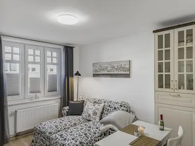 Ein Bett oder Betten in einem Zimmer der Unterkunft Objekt-Nr 240 - Hafen - Kurgartenstraße