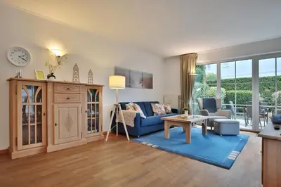 Ein Sitzbereich in der Unterkunft Haus Sonnenpark Appartement 03