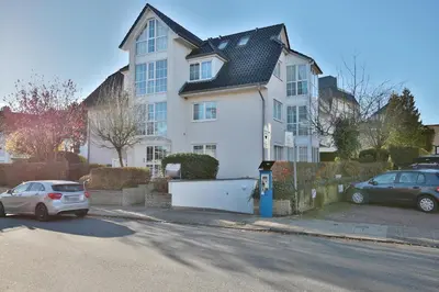 Das Gebäude in dem sich die Ferienwohnung befindet
