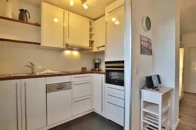 Küche/Küchenzeile in der Unterkunft Appartements Windrose Haus Windrose Appartement 20