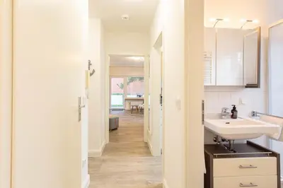 Küche/Küchenzeile in der Unterkunft Ferienwohnung Timmendorfer Perle