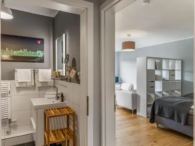 Ein Bett oder Betten in einem Zimmer der Unterkunft Objekt-Nr 55 - Ort - Moorredder