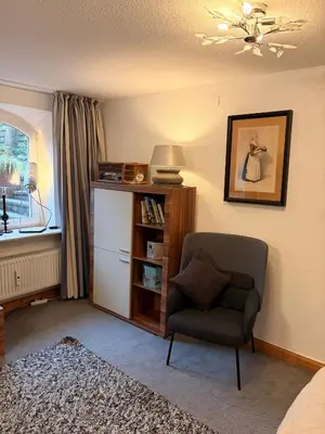 Die Bibliothek in der Ferienwohnung