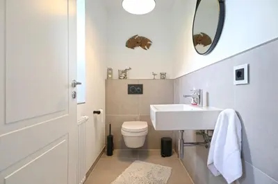 Ein Badezimmer in der Unterkunft Meerzeit Doppelhaushälfte