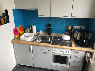 Küche/Küchenzeile in der Unterkunft Apartment Wohnung in Gießelrade mit Großem Garten by Interhome