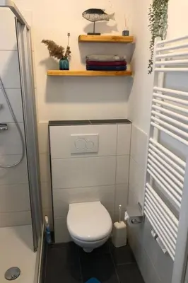 Ein Badezimmer in der Unterkunft Apartment Wohnung in Gießelrade mit Großem Garten by Interhome