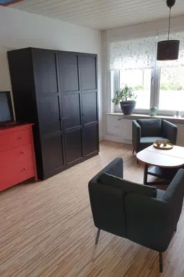 Ein Sitzbereich in der Unterkunft Apartment FeWo Hein ! Da sein by Interhome