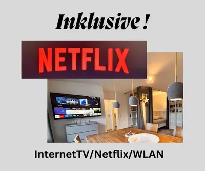 TV/Unterhaltungsangebot in der Unterkunft Gemütlich 7, Netflix und Kaffee frei, Parken vor der Tür