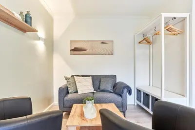 Ein Sitzbereich in der Unterkunft Haus SeeZeit Appartement 03