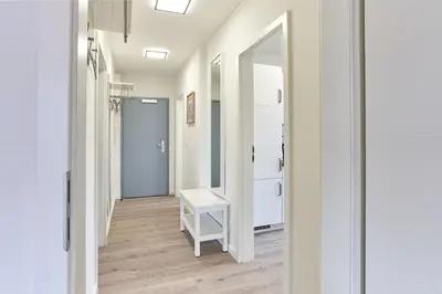 Ein Badezimmer in der Unterkunft Haus SeeZeit Appartement 08