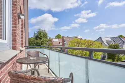 Ein Balkon oder eine Terrasse in der Unterkunft Haus SeeZeit Appartement 07